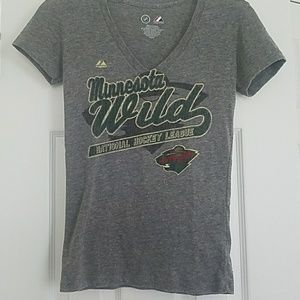 3 for $10 Minnesota Wild v neck tee